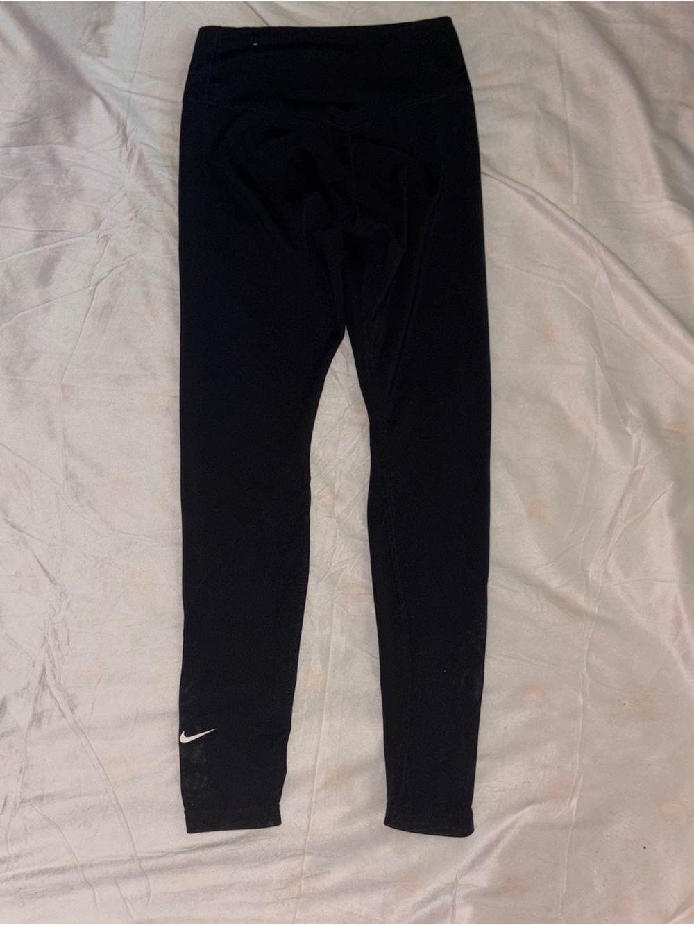 Nike Black Womens Performance Leggings with Mini Swoosh size xsmall Preloved xs